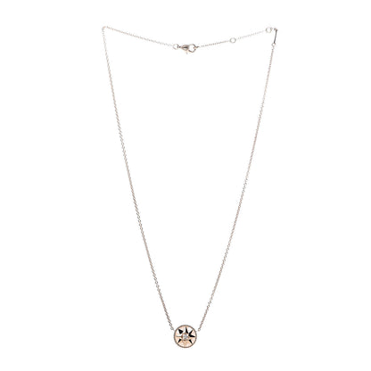 Christian Dior 18K Yellow Gold Diamond Mother of Pearl Rose Des Vents Necklace 3 of 8