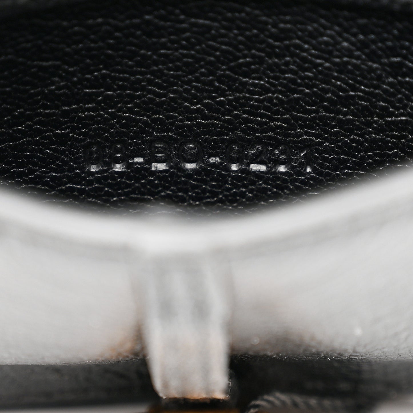 Goatskin Mini Saddle Shoulder Strap Pouch Black