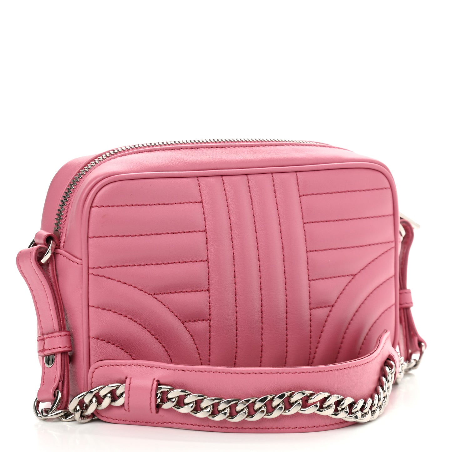 Soft Calfskin Diagramme Camera Bag Begonia