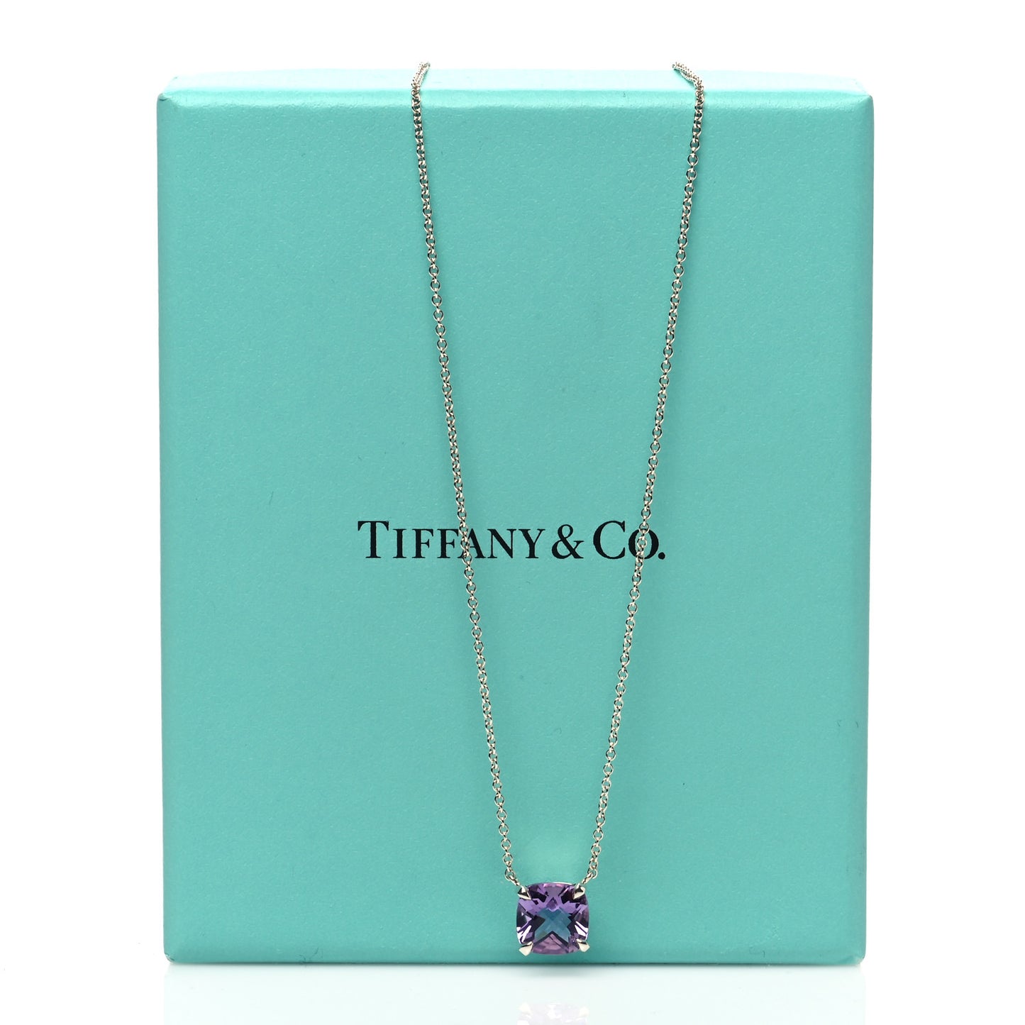 Sterling Silver Amethyst Sparklers Pendant Necklace