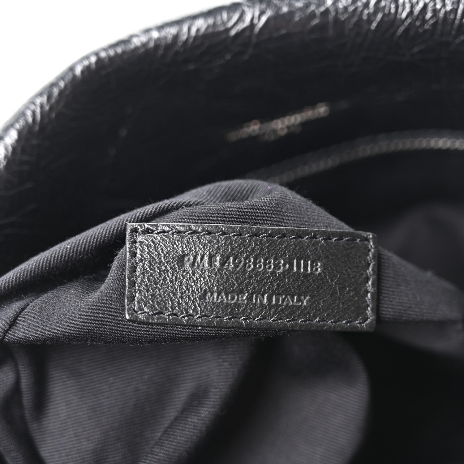 Saint Laurent Crinkled Calfskin Matelasse Monogram Large Niki Chain Satchel Black 7 of 10