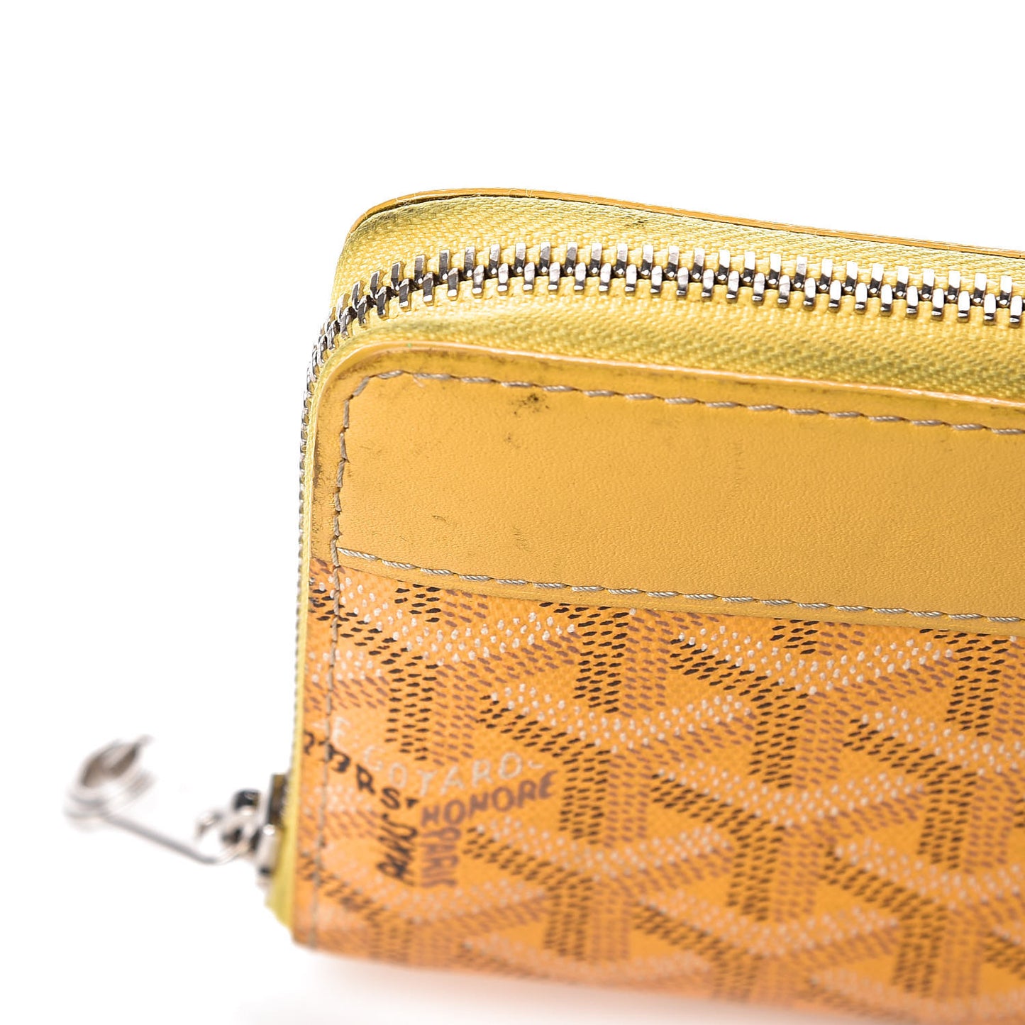 Goyardine Matignon Zip Around GM Wallet Yellow