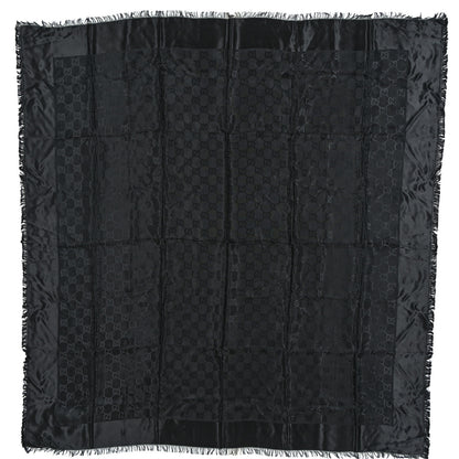 Gucci Viscose Modal GG Monogram Square Shawl Black 1 of 4