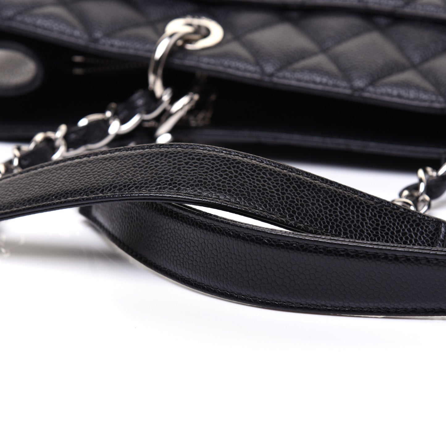 Caviar Quilted XL Grand Shopping Tote GST Black