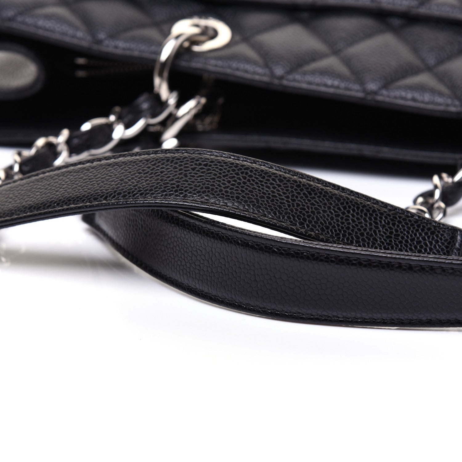 Chanel Caviar Quilted XL Grand Shopping Tote GST Black 16 of 17