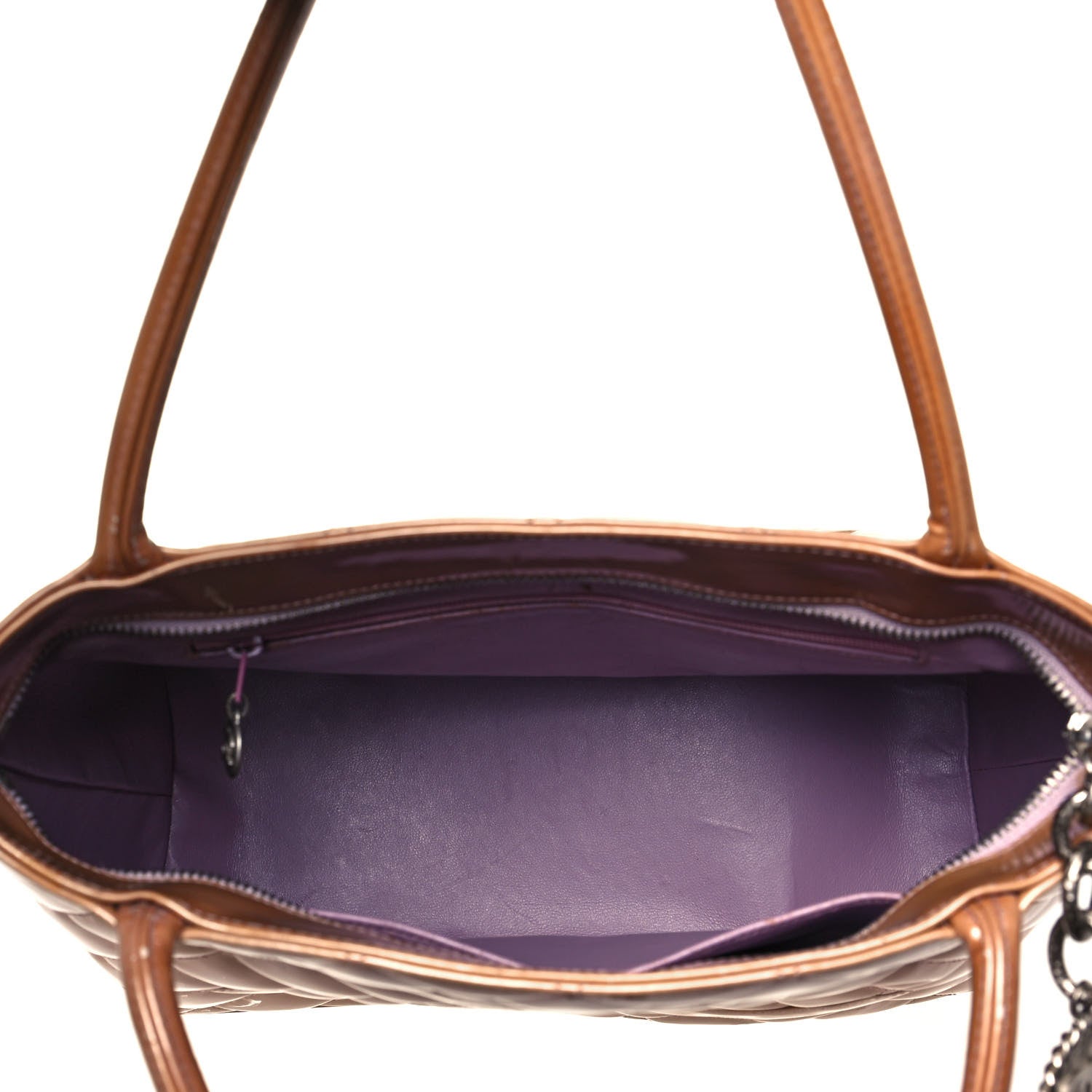 Chanel Patent Quilted Medallion Tote Dark Beige 5 of 22
