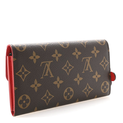 Louis Vuitton Monogram Bloom Flower Emilie Wallet Coquelicot 3 of 7
