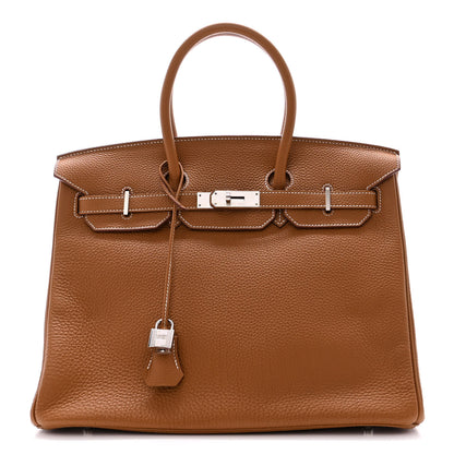 Hermes Togo Birkin 35 Gold 1 of 11