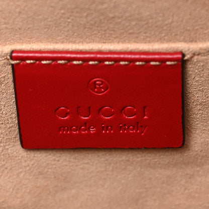 Gucci Calfskin Matelasse GG Marmont Belt Bag 75 30 Hibiscus Red 6 of 8