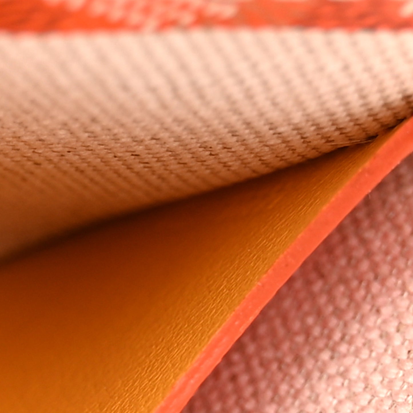 Goyardine Plumet Wallet Clutch Orange