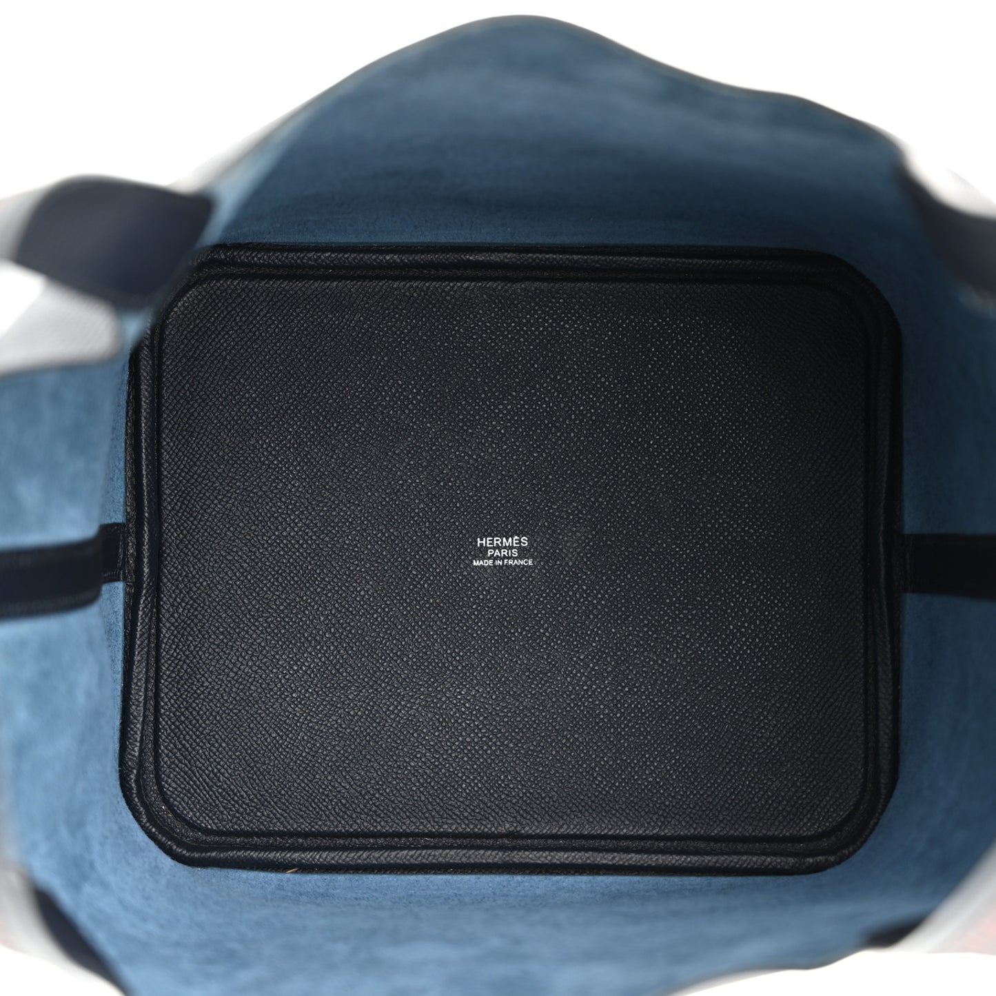 Epsom Tressage De Cuir Picotin Lock 22 MM Bleu Indigo Black Brique