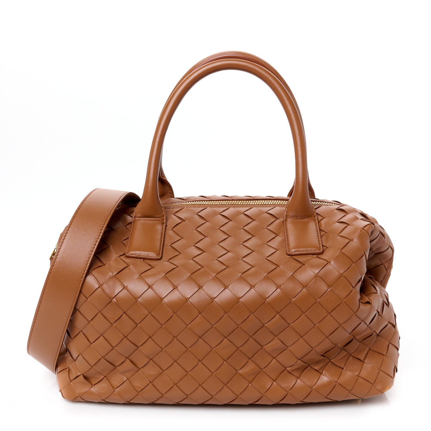 Nappa Intrecciato Bauletto Wood