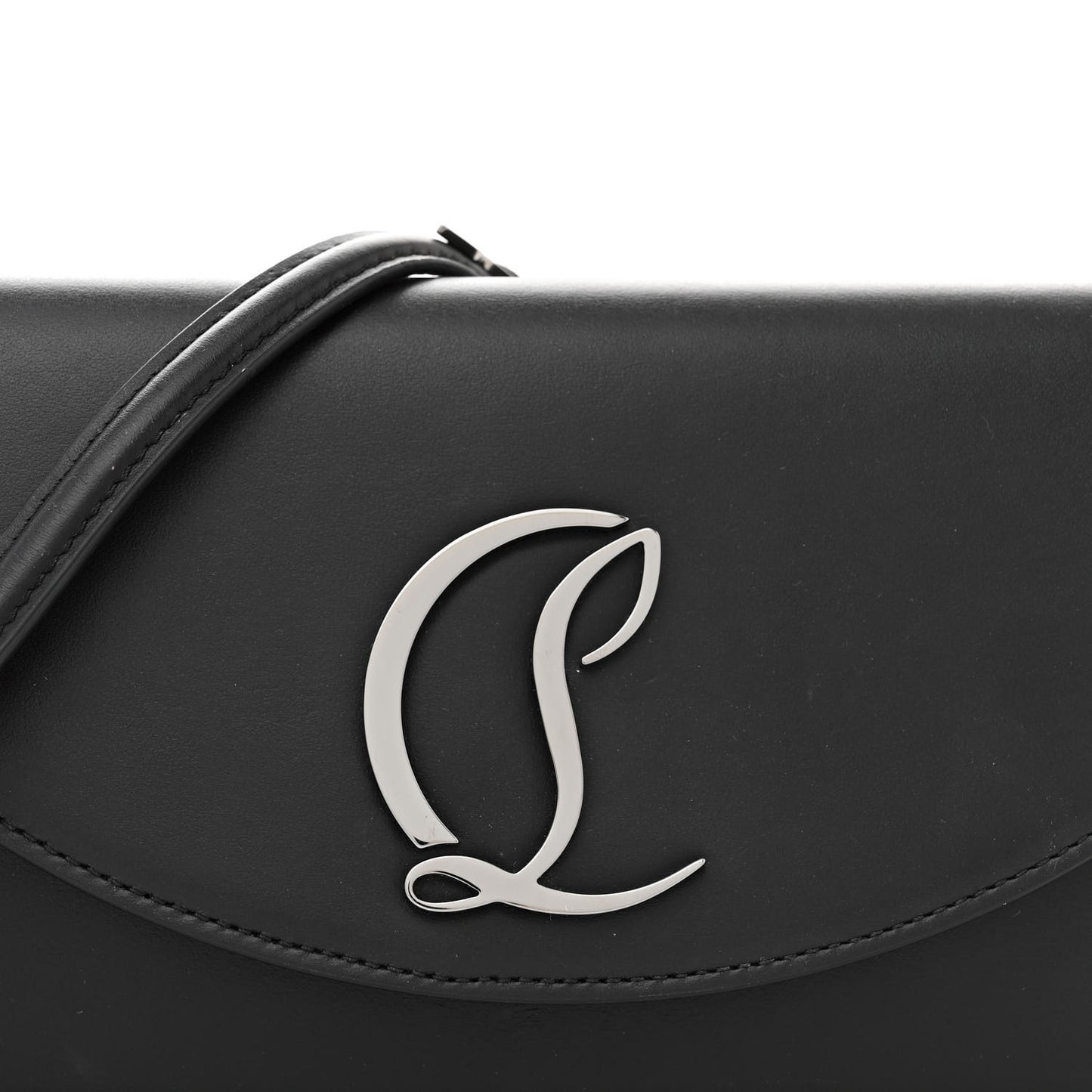 Calfskin Loubi54 Crossbody Clutch Black