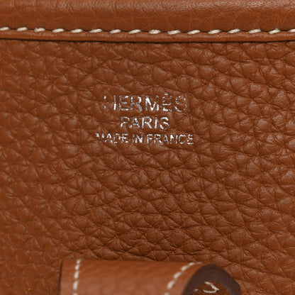 Hermes Taurillon Clemence Evelyne III PM Gold 6 of 10