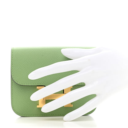 Hermes Epsom Constance Slim Wallet Vert Criquet 2 of 8