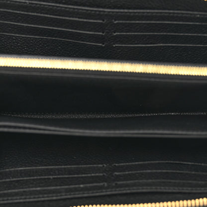 Louis Vuitton Empreinte Monogram Giant Zippy Wallet Black Beige 5 of 7