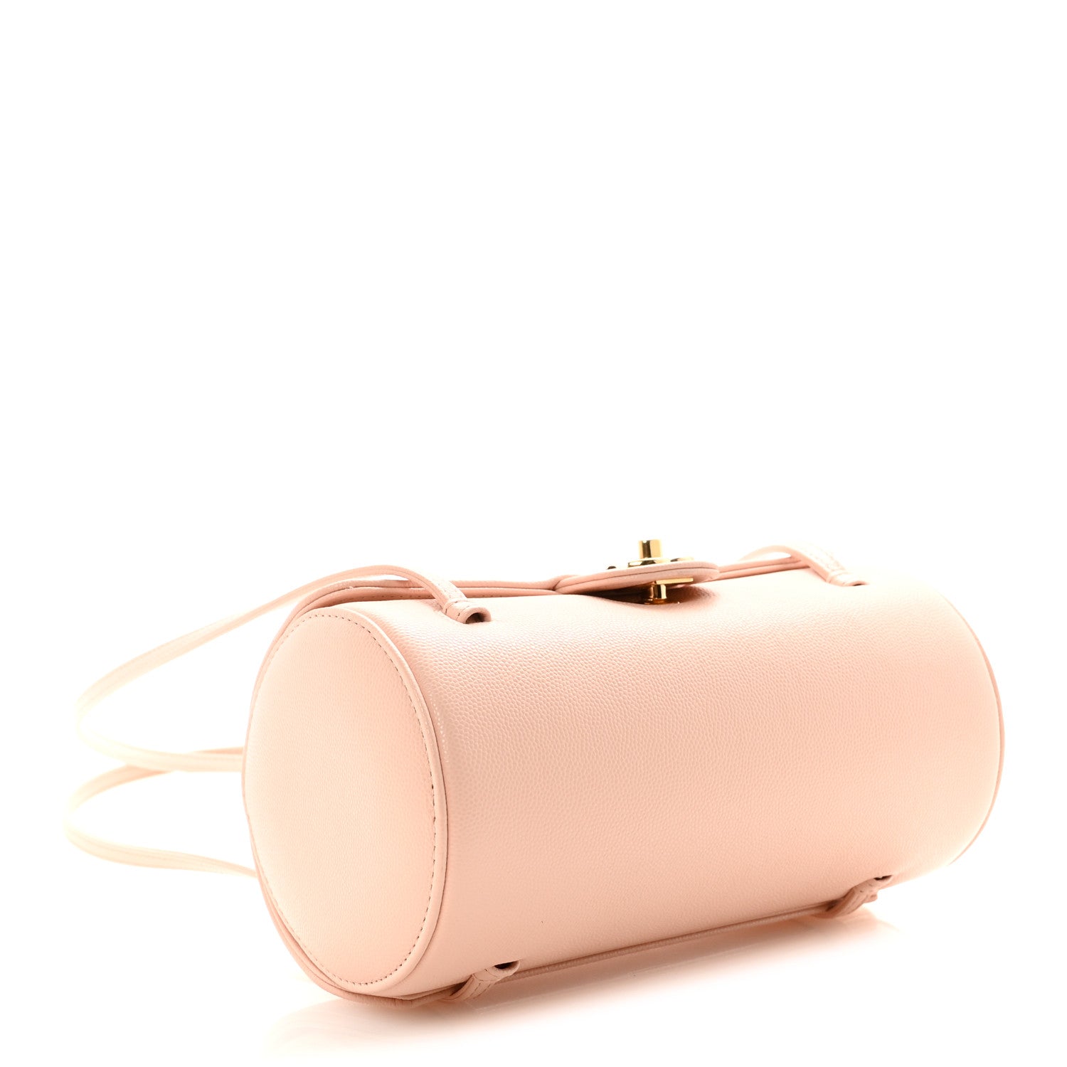 Chanel Shiny Caviar Preppy Coco Small Bowling Bag Light Pink 4 of 11