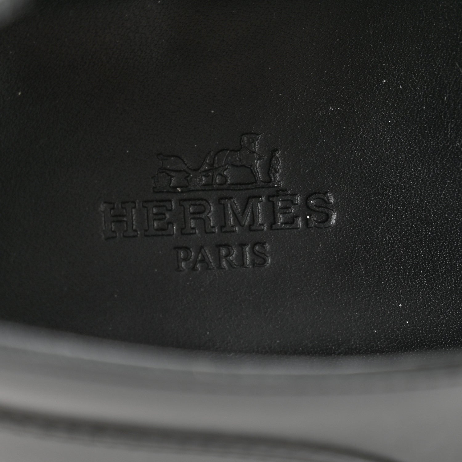 Hermes Glossed Calfskin First Oxford 38.5 Black 6 of 11