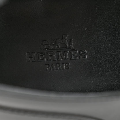 Hermes Glossed Calfskin First Oxford 38.5 Black 6 of 11