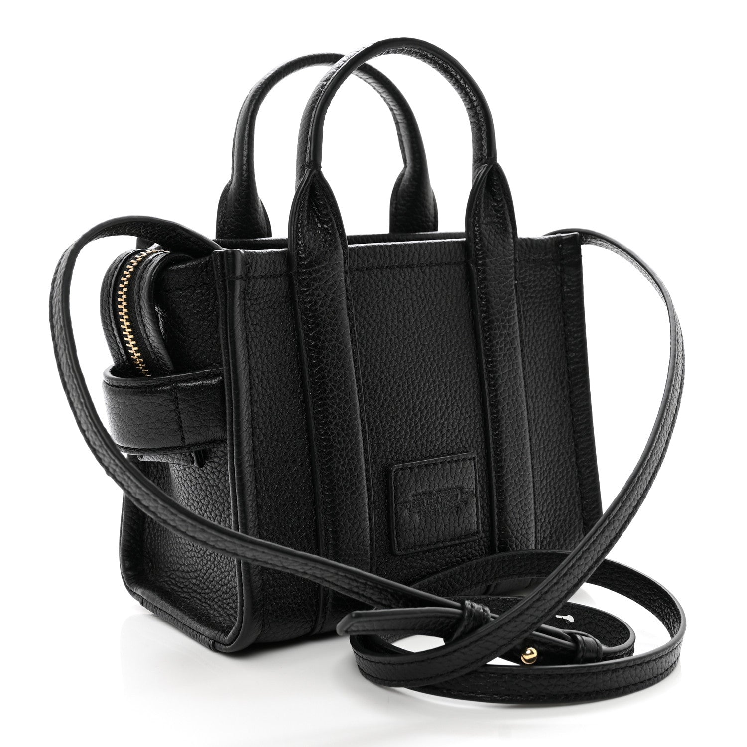 Marc Jacobs Grained Calfskin Micro The Tote Bag Black 3 of 9
