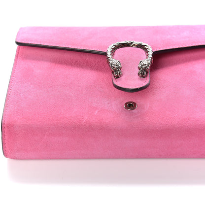 Gucci Suede Mini Dionysus Chain Wallet Pink Tropical Flower 16 of 16