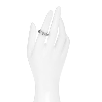 Cartier 18K White Gold 5.5mm LOVE Ring 54 6.75 2 of 4