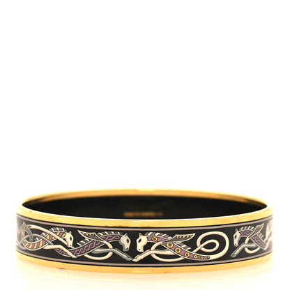 Hermes Enamel Printed Narrow Bracelet 70 3 of 6
