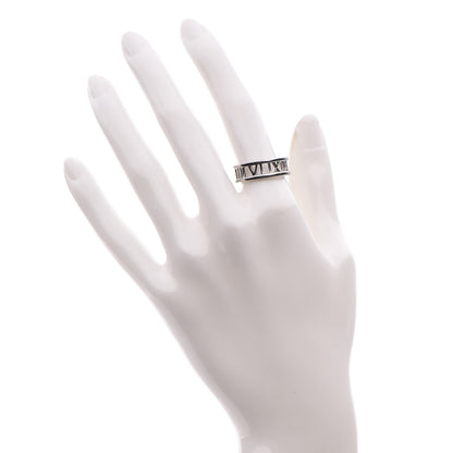 Tiffany 18K White Gold Atlas Open Ring 56 7.50 2 of 6