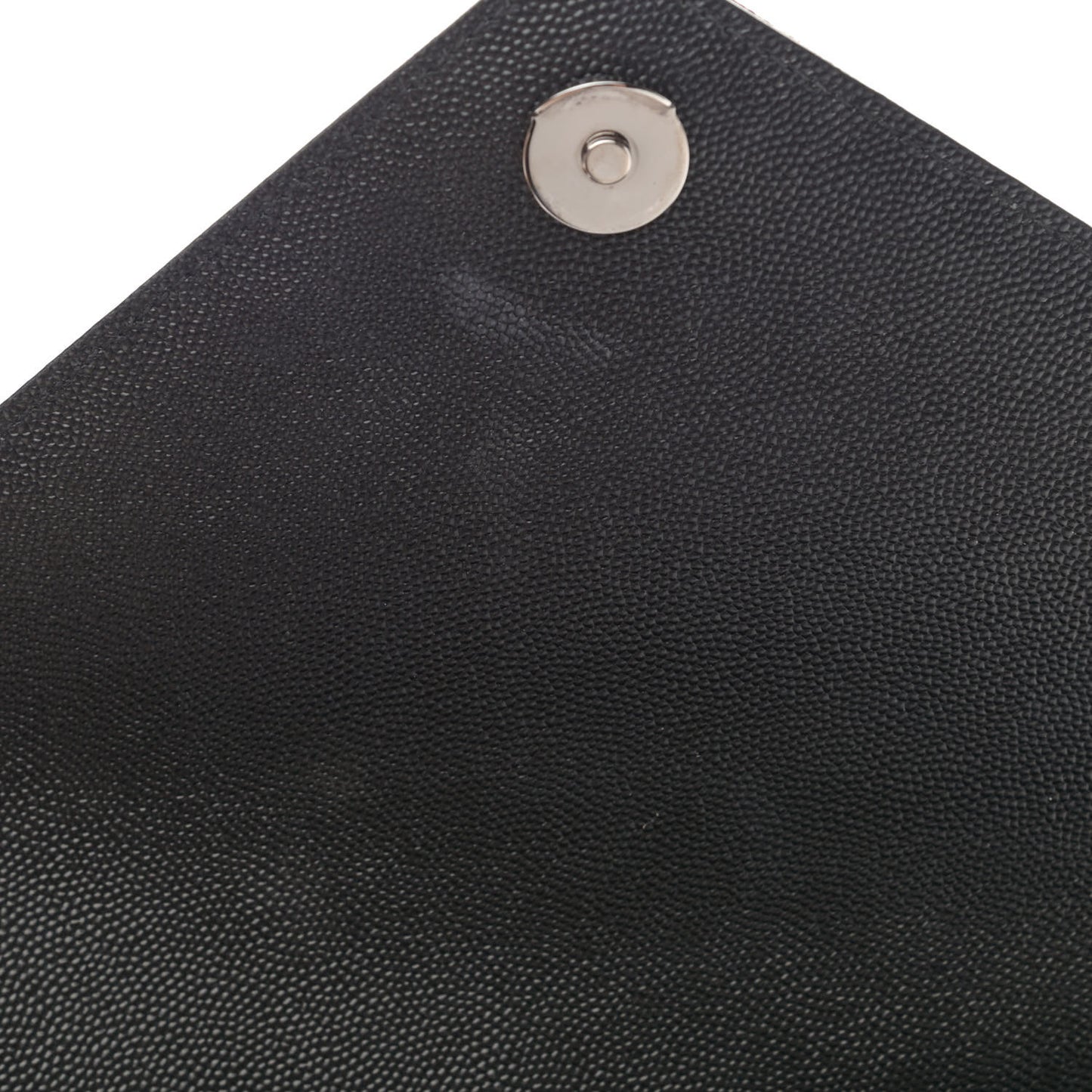 Grain De Poudre Textured Mixed Matelasse Large Triquilt Monogram Monochrome Satchel Black