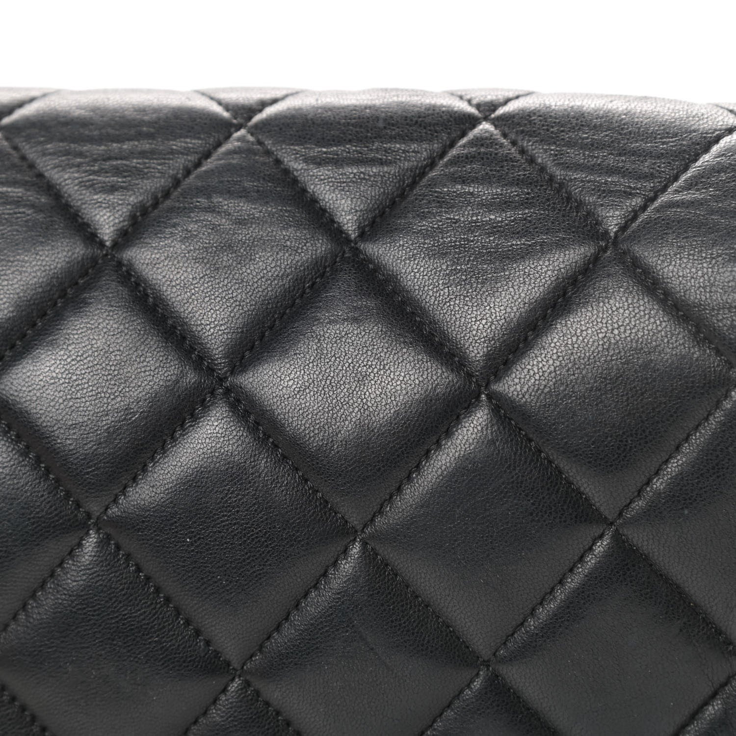 Chanel Lambskin Quilted CC Flap Shoulder Bag Black 18 of 18