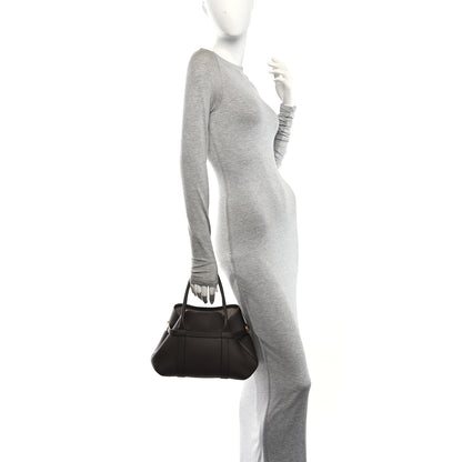 Loro Piana Grained Calfskin Small Ghiera Shopper Tote Brown 2 of 10