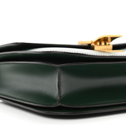 Celine Box Calfskin Medium Classic Box Flap Bag Dark Green 8 of 9