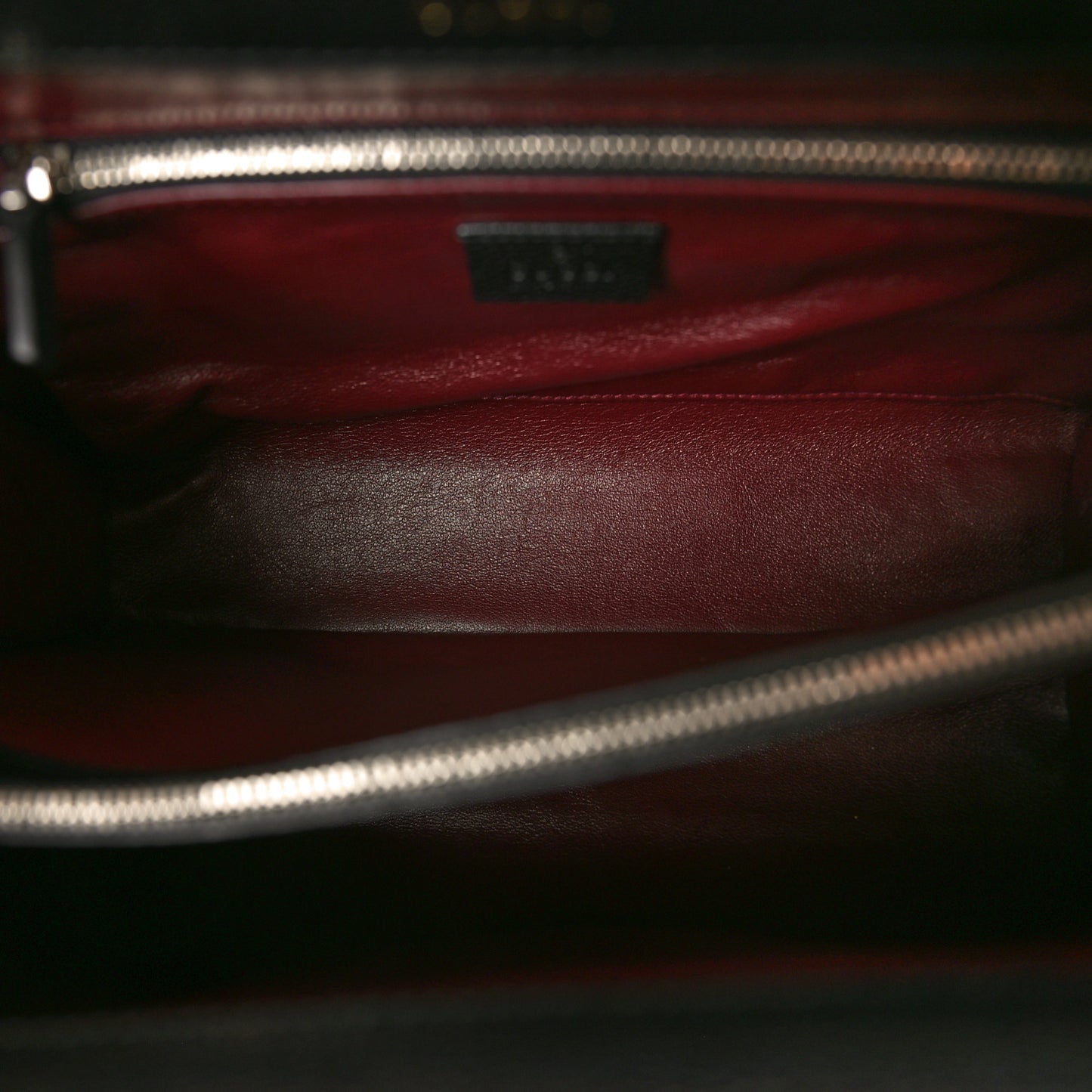 Grainy Calfskin Small Zumi Top Handle Bag Black