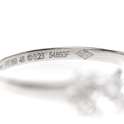 Cartier Platinum Diamond .23ct Ballerine Solitaire Engagement Ring 48 4.5 5 of 7