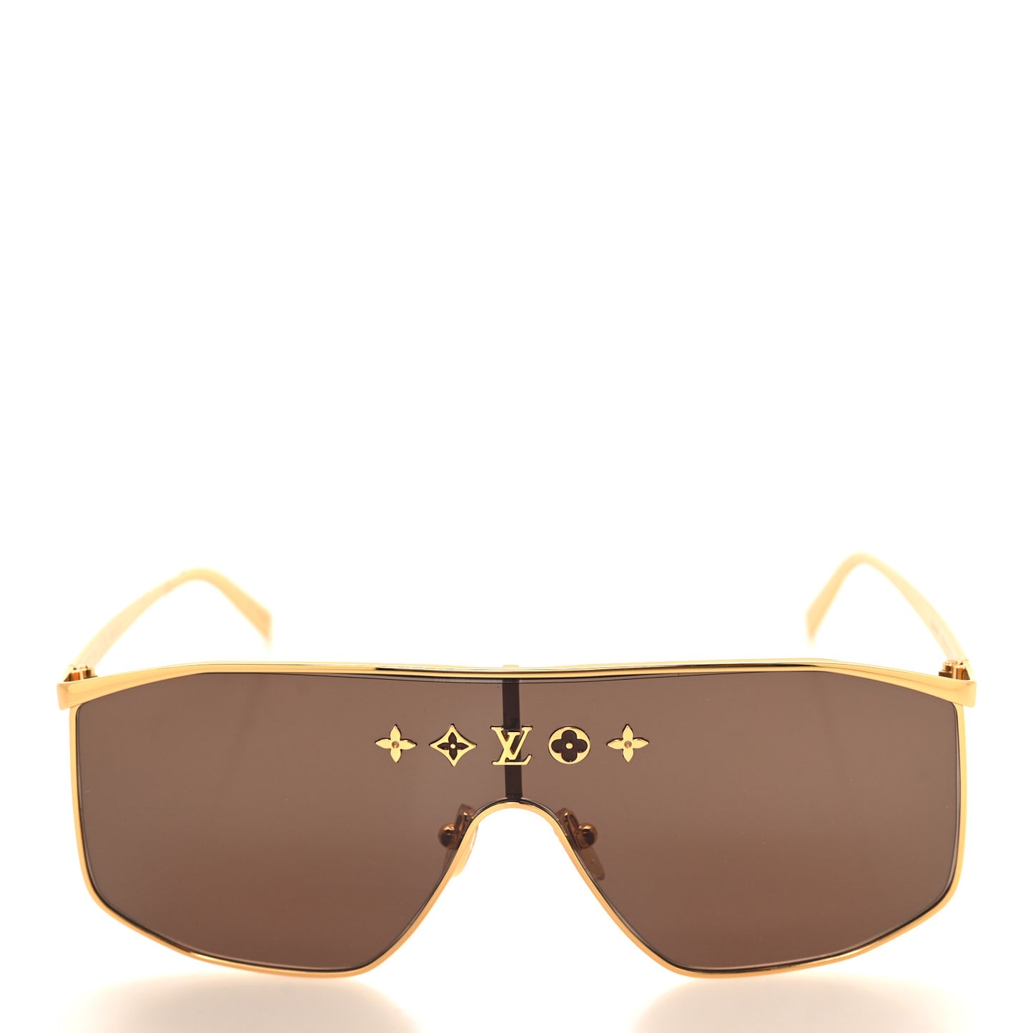 Metal LV Golden Mask Sunglasses Z1717U Gold