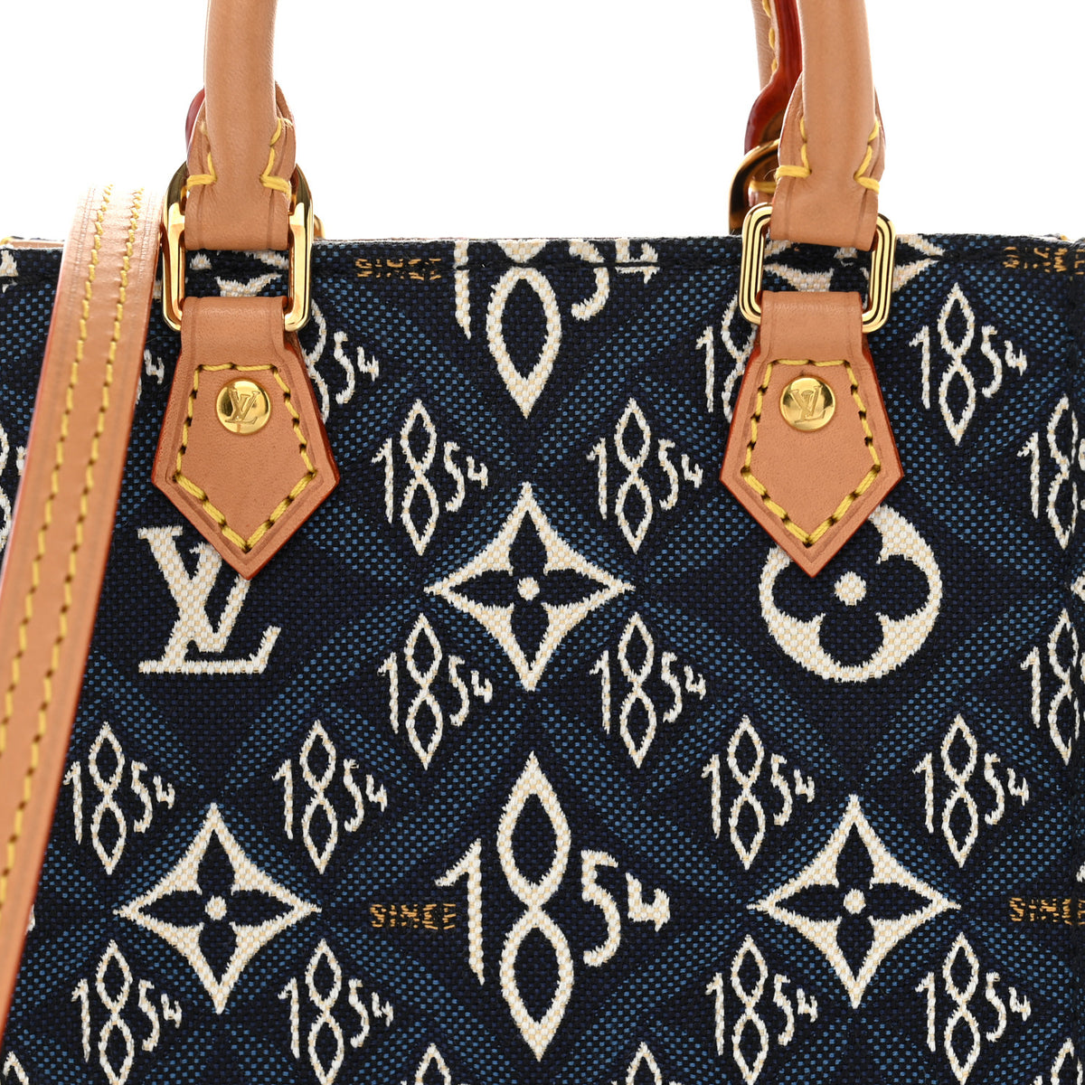 Louis Vuitton Jacquard Since 1854 Petit Sac Plat Blue 8 of 10