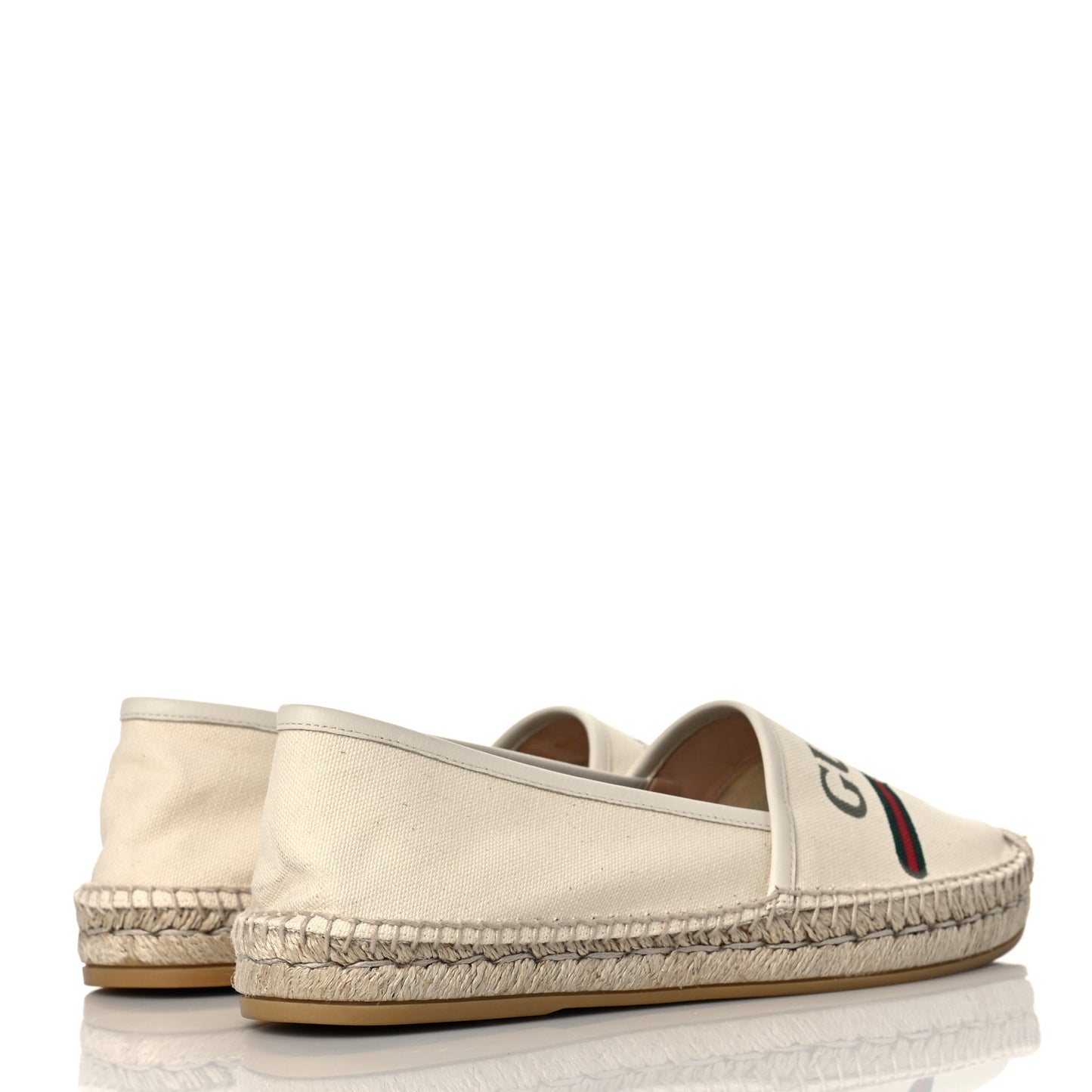 Canvas Logo Espadrilles 39.5 Greggio White
