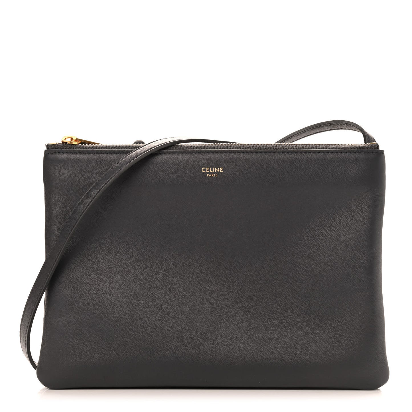 Lambskin Large Trio Crossbody Bag Grey