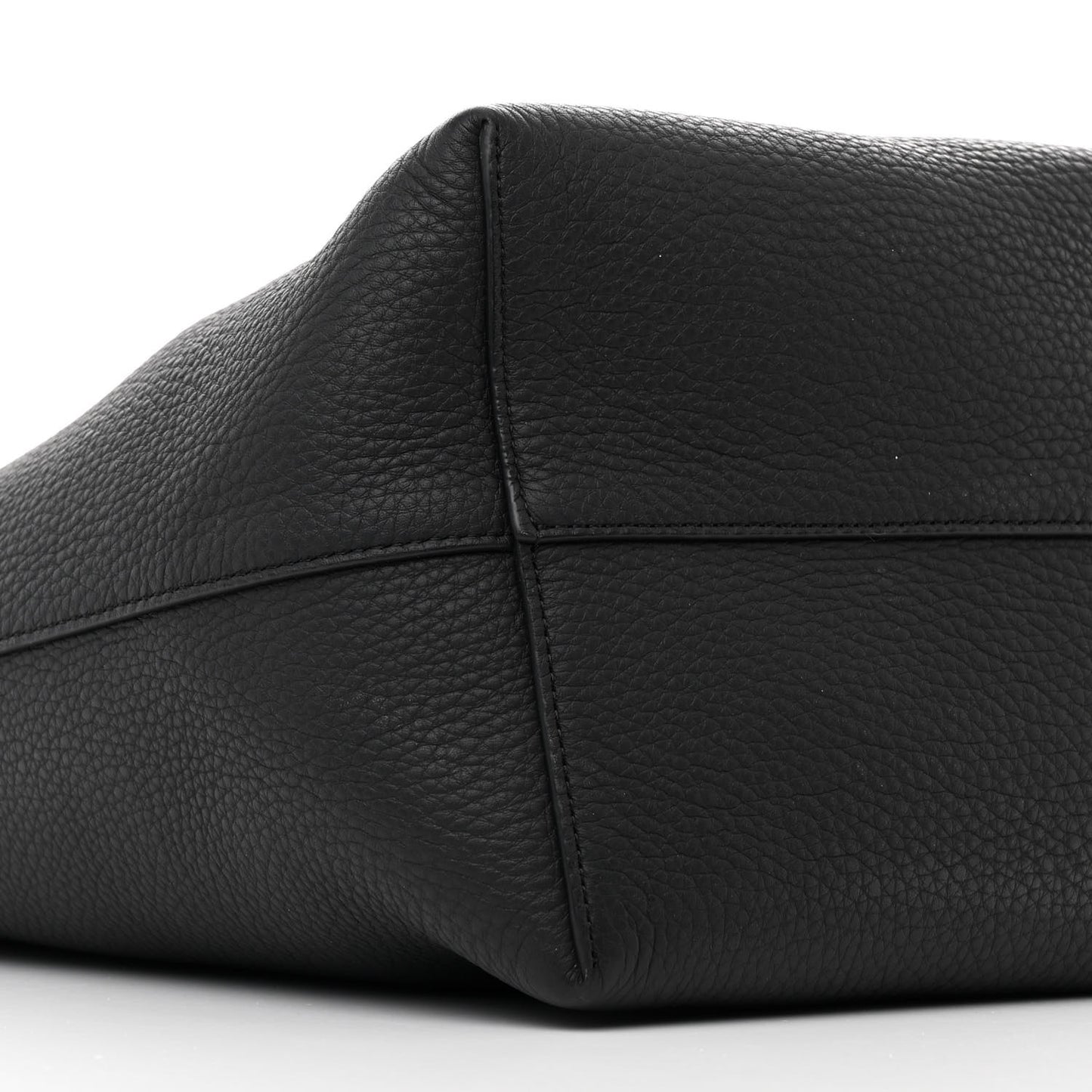 Grained Calfskin Medium N/S Park Tote Black