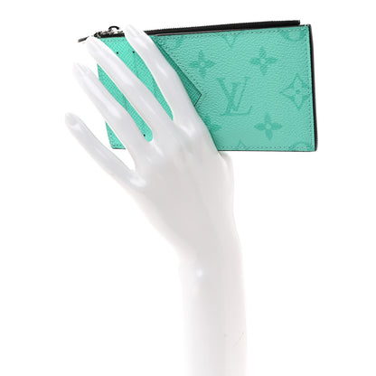Louis Vuitton Taigarama Coin Card Holder Miami Green 2 of 6