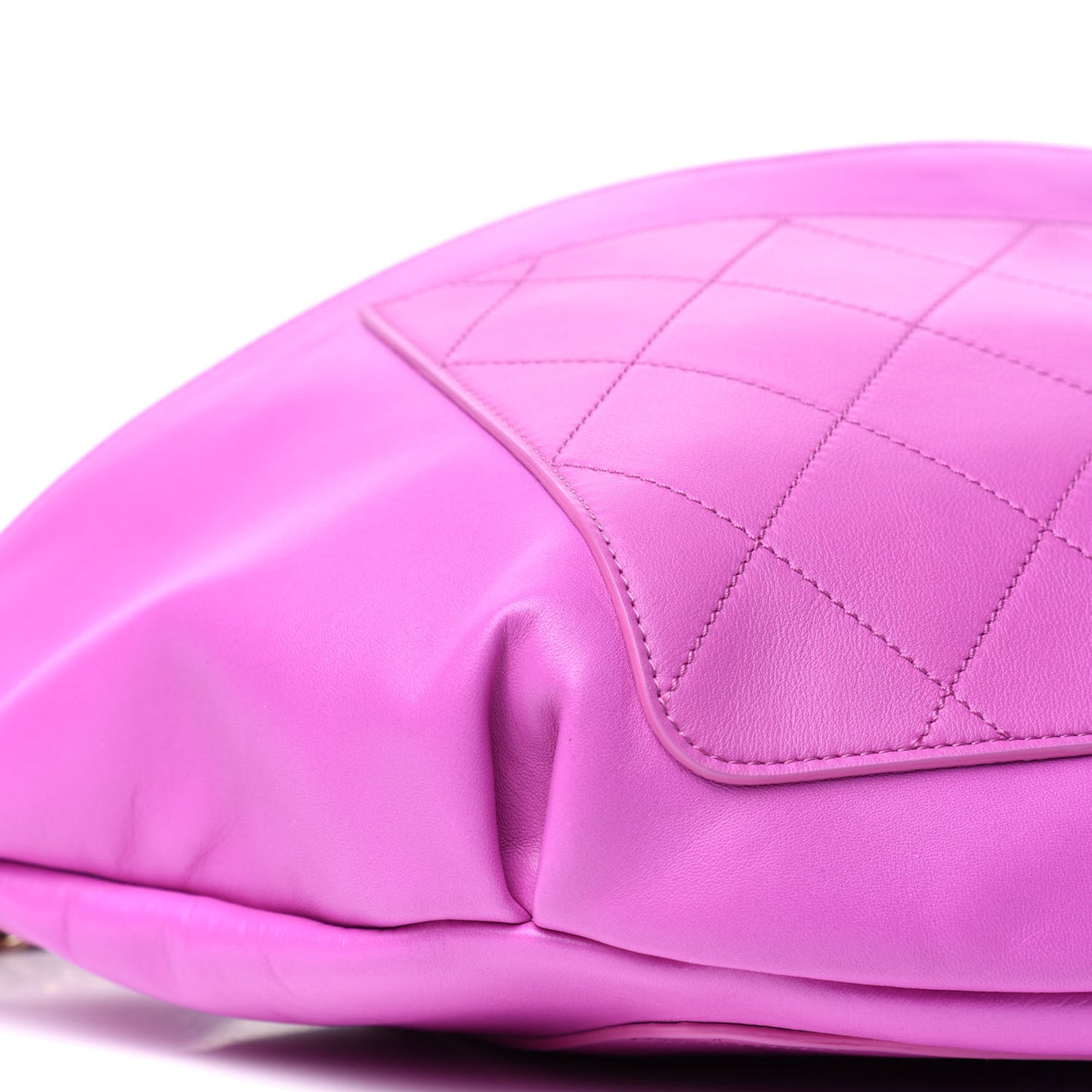 X PHARRELL WILLIAMS Lambskin Oversized Waist Belt Bag Fuchsia
