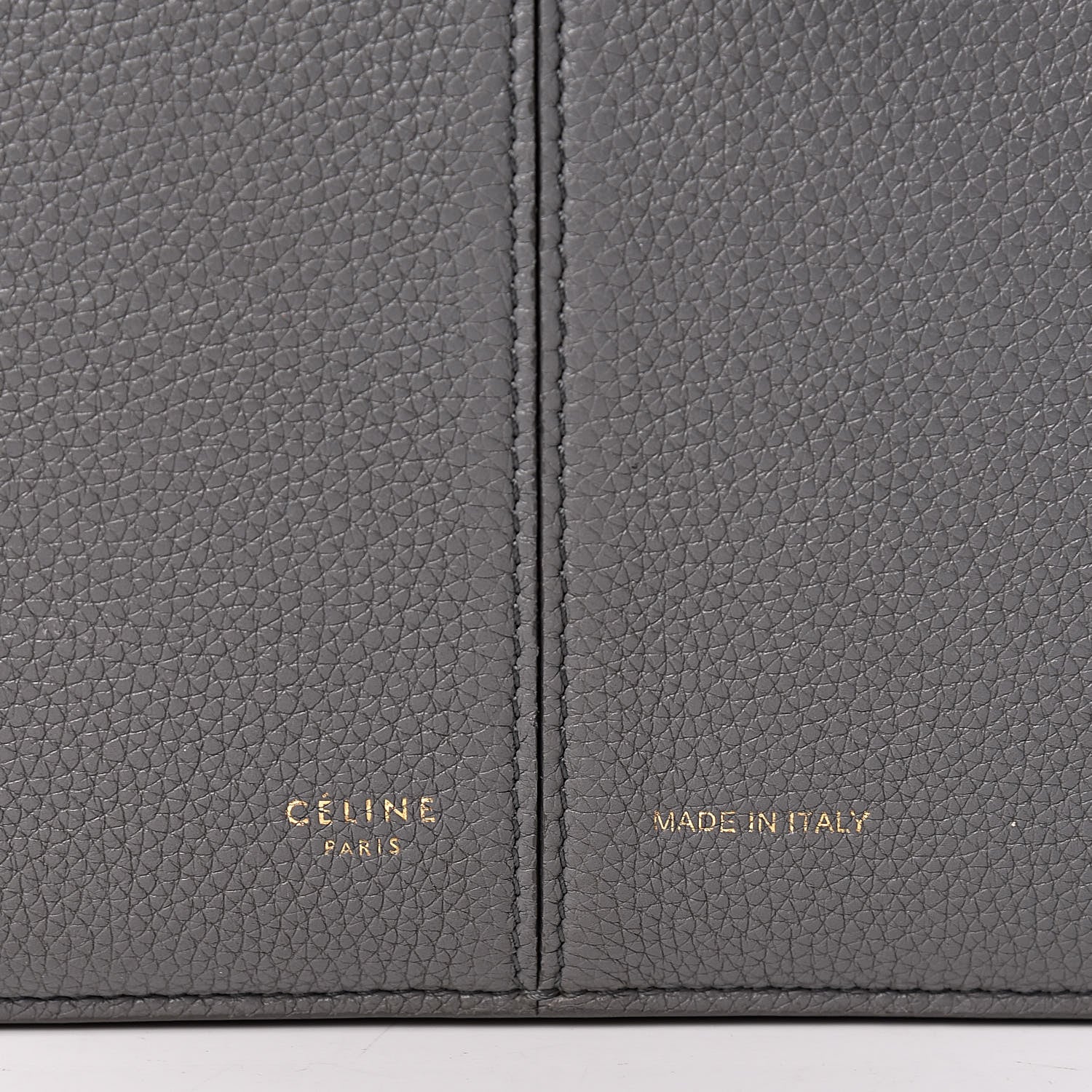 Celine Baby Grained Calfskin Medium Tri-Fold Bag Grey 7 of 15