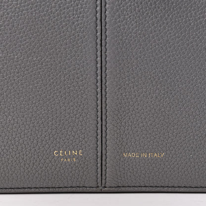 Celine Baby Grained Calfskin Medium Tri-Fold Bag Grey 7 of 15