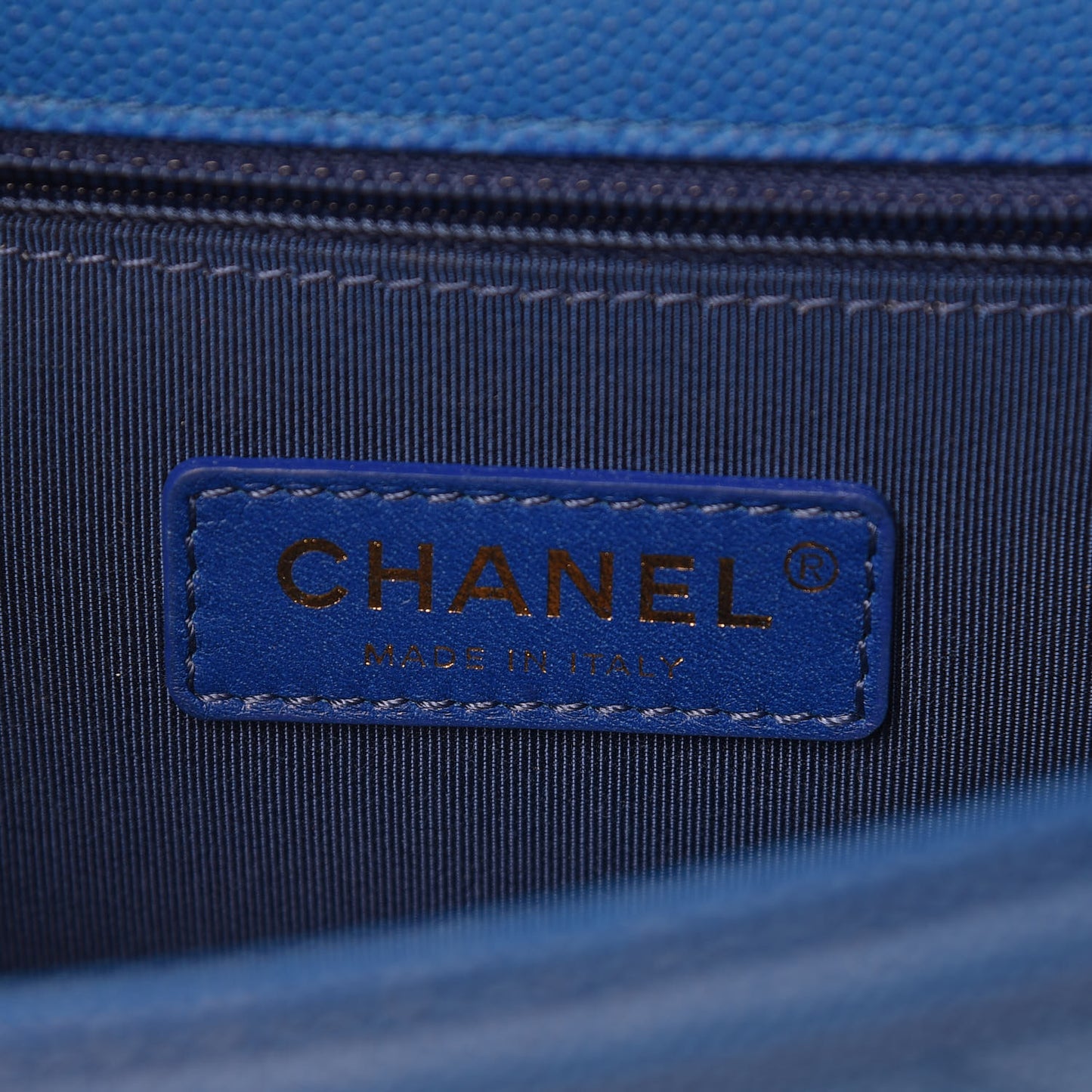 Caviar Quilted Small Sunset On The Sea Flap Blue