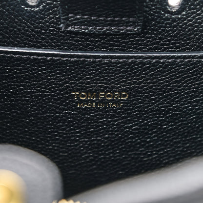 Tom Ford Grained Calfskin Small Padlock Top Handle Bag Black 6 of 9