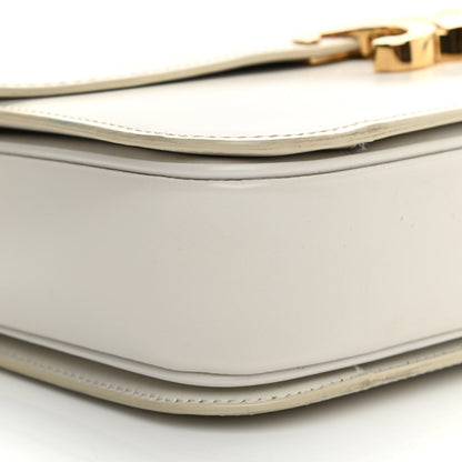 Celine Shiny Calfskin Medium Triomphe White 9 of 16