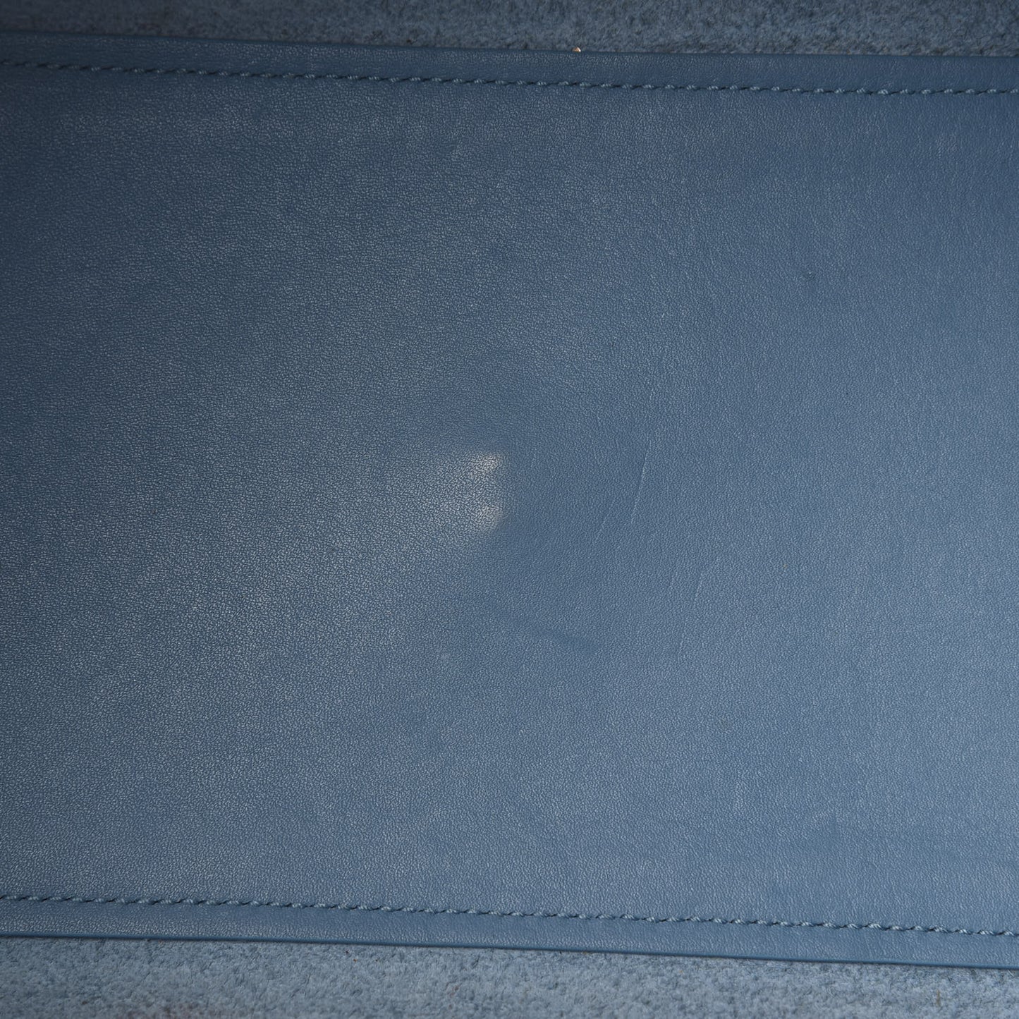 Calfskin Small Classic Y Cabas Blue Glacier