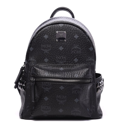 MCM Visetos Side Stud Mini Stark Backpack Black 1 of 8