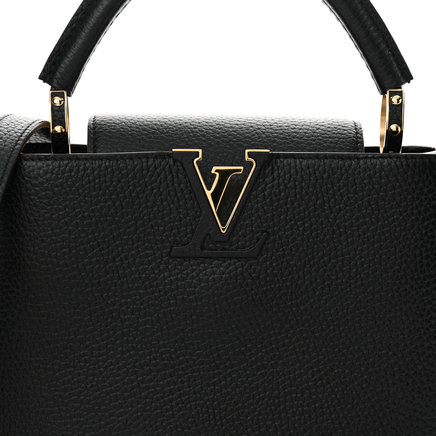 Louis Vuitton Taurillon Capucines BB Black 7 of 10