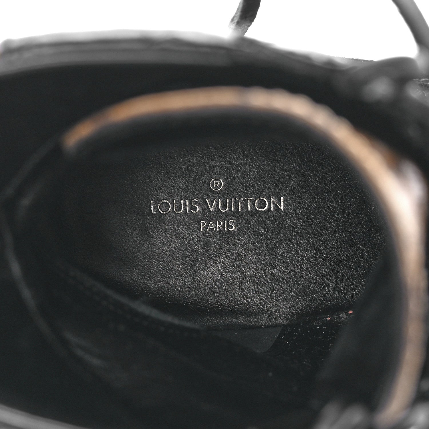 Louis Vuitton Suede Calfskin Monogram Laureate Platform Desert Boots 37 Black 7 of 8